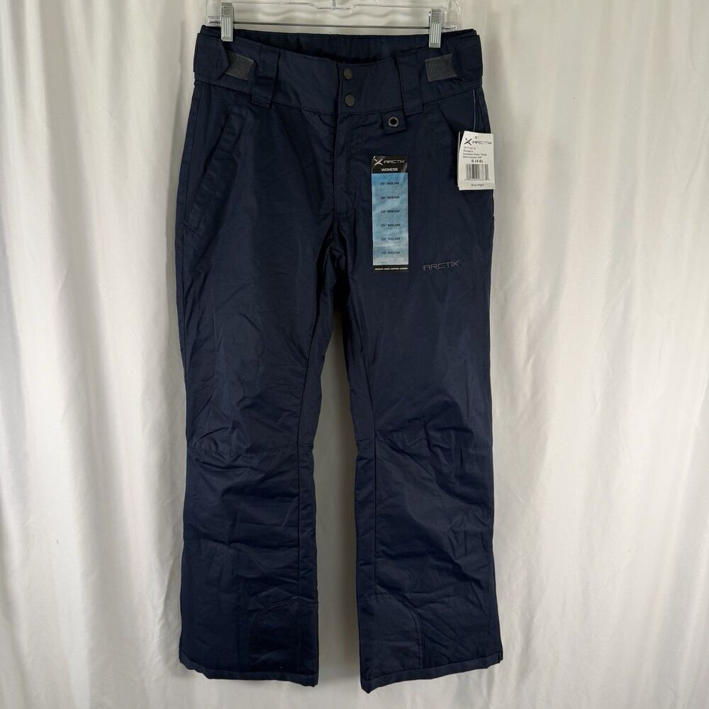 New Arctix Insulated Snow Pants Women Small 4-6 Blue Short 29" Inseam Adjustable
